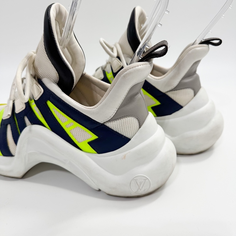 Louis Vuitton Archlight Yellow White Mesh Sneakers 39 - Picture 4 of 8